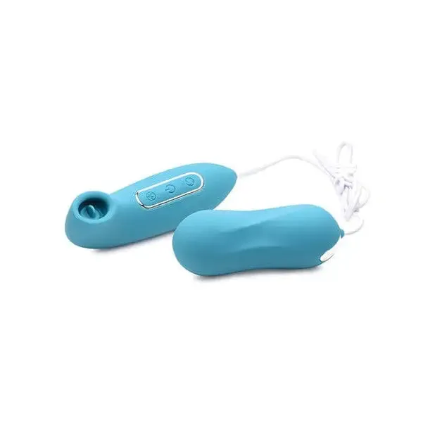 Inmi Entwined Silicone Thumping Egg & Licking Clitoral Stimulator