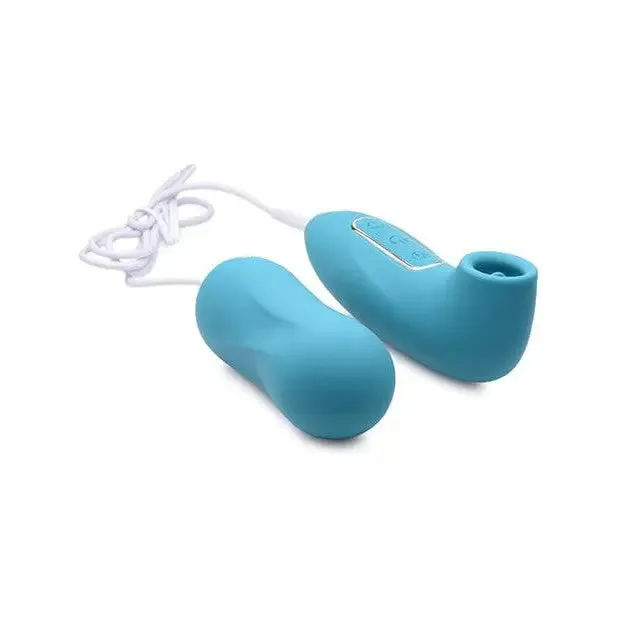 Inmi Entwined Silicone Thumping Egg & Licking Clitoral Stimulator