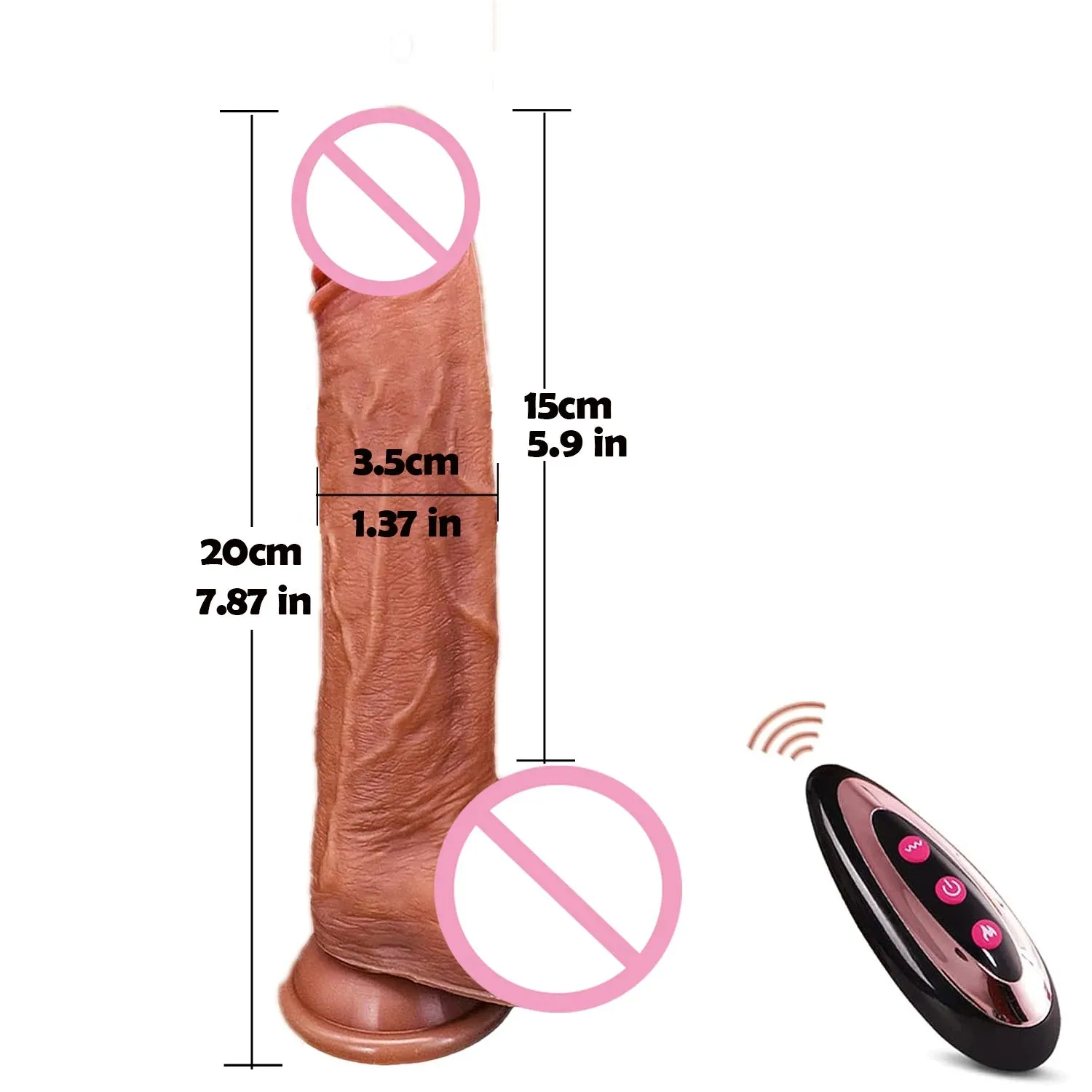 Realistic Vibrating Dildo Remote Control Dildo Vibrator