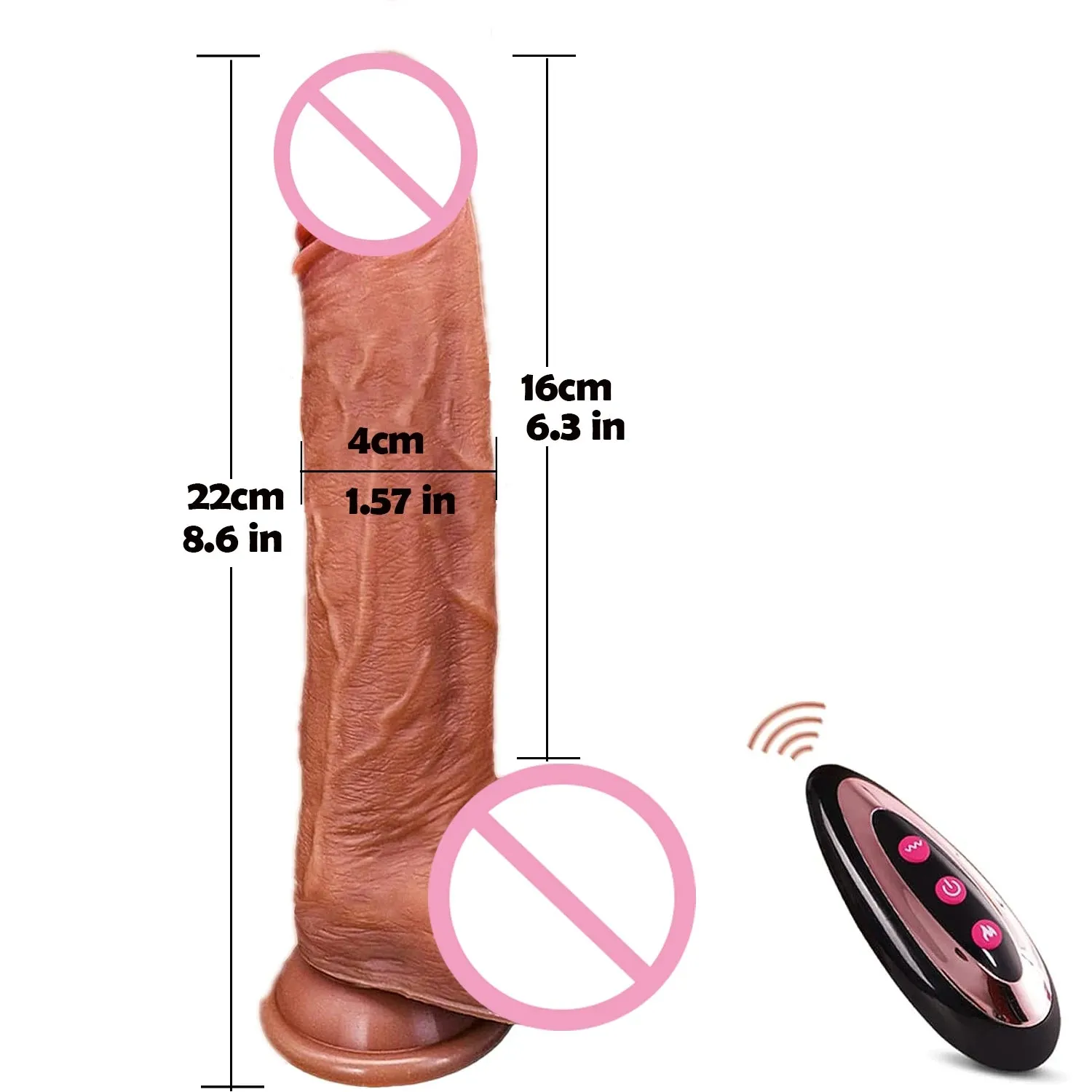 Realistic Vibrating Dildo Remote Control Dildo Vibrator