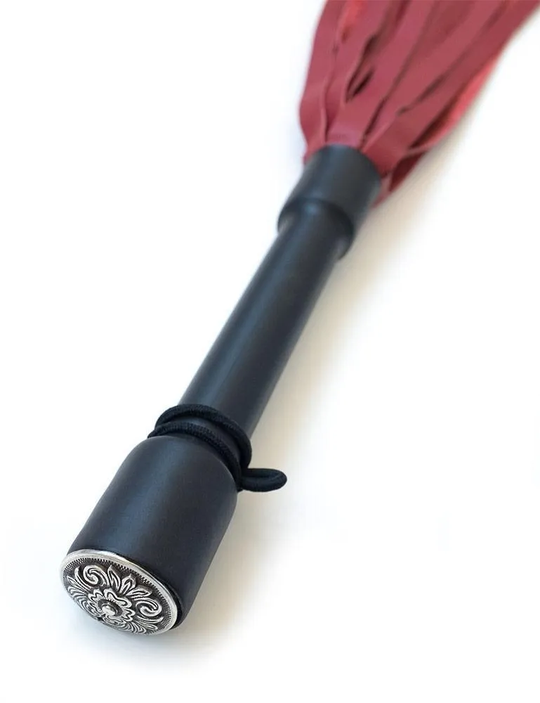 Red Devil Leather Flogger by Dragontailz